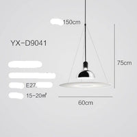 Suspension LED Design Nordique en Métal