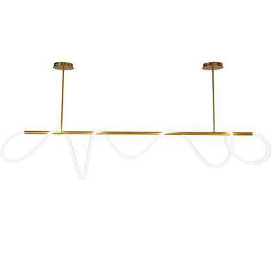 Suspension Luxe LED Gold Spiral