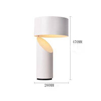 Lampe à poser LED Design en métal cylindrique