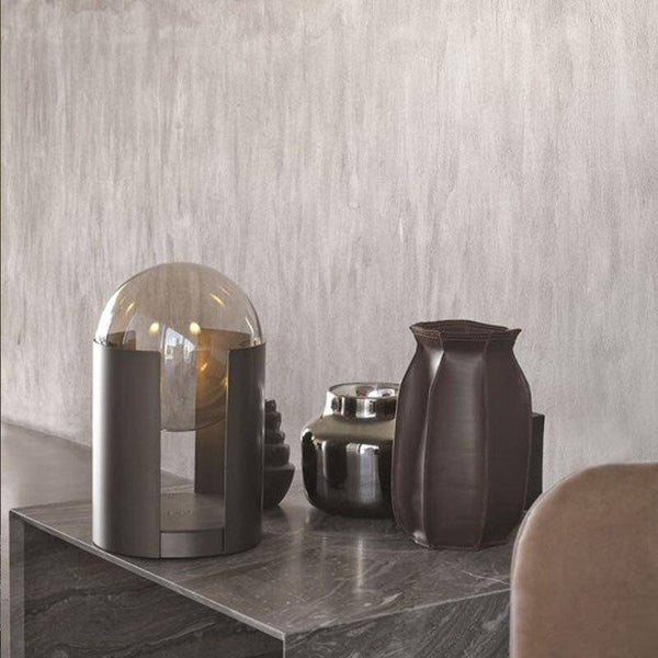 Lampe LED Design avec Base en Métal et Boule Lumineuse