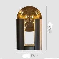 Lampe LED Design avec Base en Métal et Boule Lumineuse