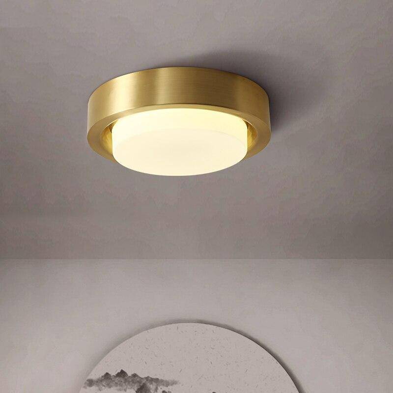 Plafonnier LED Rétro Doré