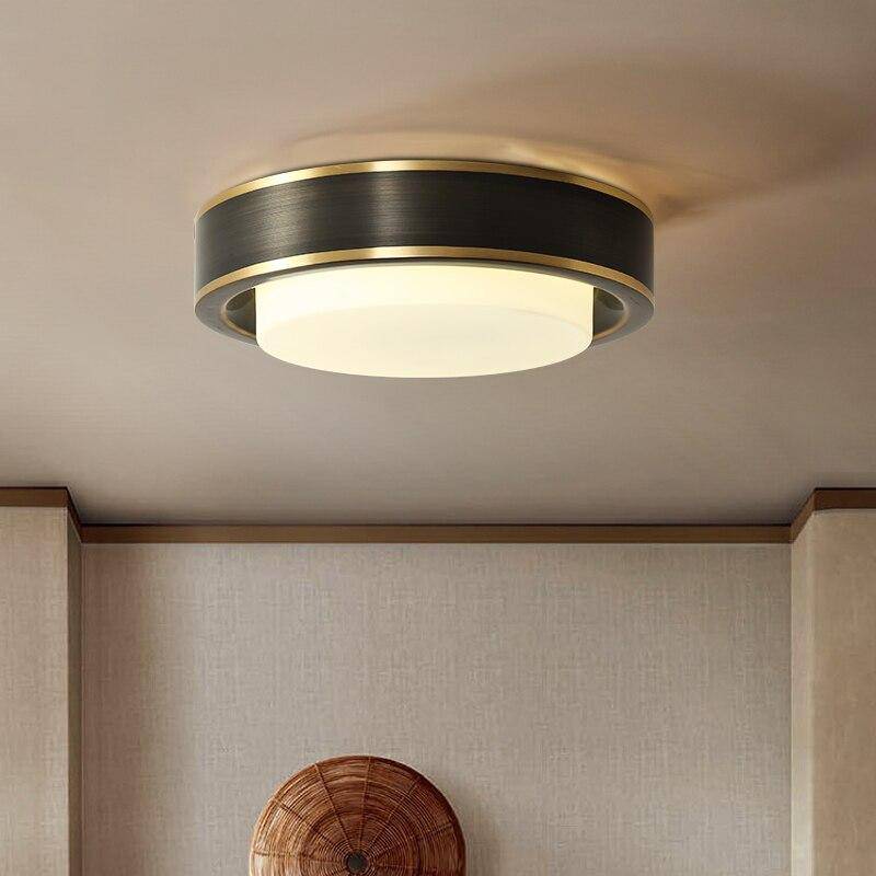 Plafonnier LED Rétro Doré