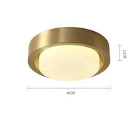 Plafonnier LED Rétro Doré