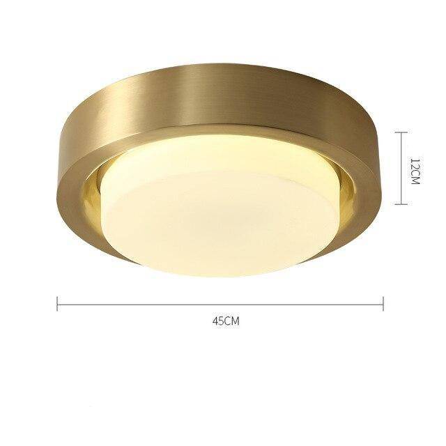 Plafonnier LED Rétro Doré