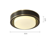 Plafonnier LED Rétro Doré
