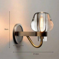 Applique murale Luxe cuivré avec abat-jour design