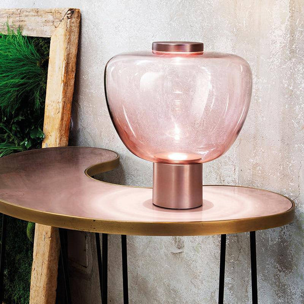 Lampe LED Minimaliste en Verre Déformé