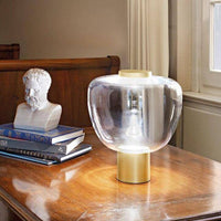 Lampe LED Minimaliste en Verre Déformé