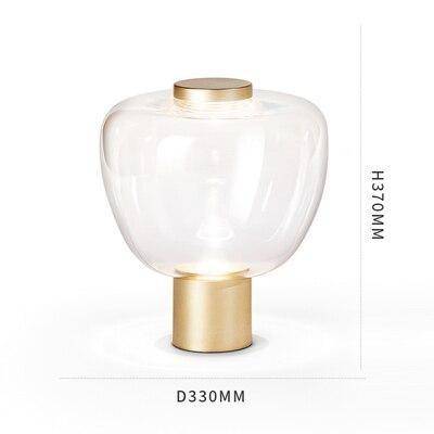 Lampe LED Minimaliste en Verre Déformé
