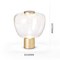 Lampe LED Minimaliste en Verre Déformé
