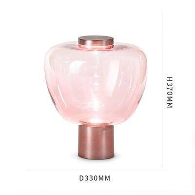 Lampe LED Minimaliste en Verre Déformé