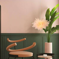 Suspension LED Fleur en Tissu