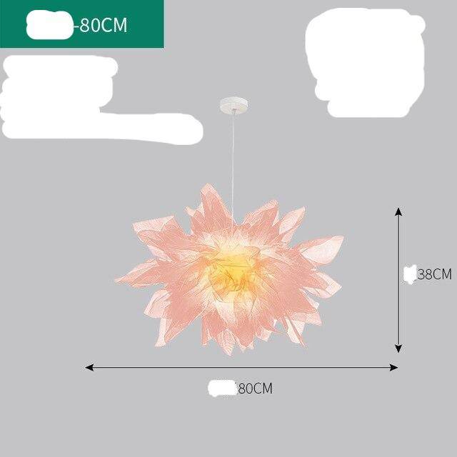 Suspension LED Fleur en Tissu