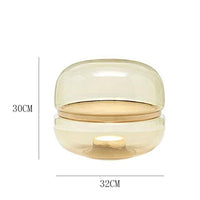 Lampe LED en résine colorée