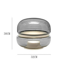 Lampe LED en résine colorée