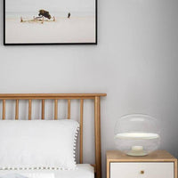 Lampe LED en résine colorée