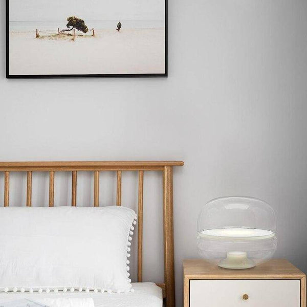 Lampe LED en résine colorée
