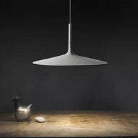 Suspension LED Chapeau en Ciment Gris
