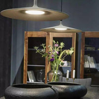 Suspension LED Chapeau en Ciment Gris