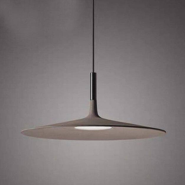 Suspension LED Chapeau en Ciment Gris