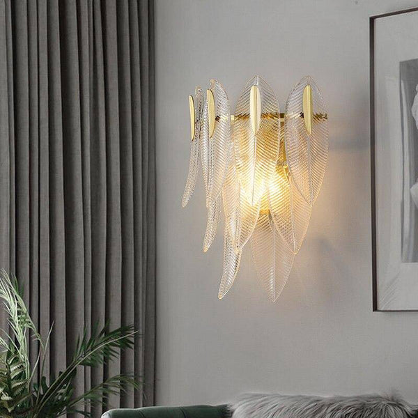 Applique murale LED en feuille de verre - Café