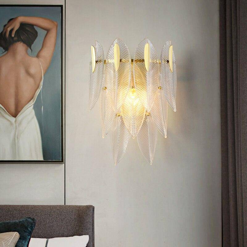 Applique murale LED en feuille de verre - Café