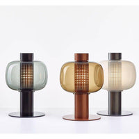 Lampe à poser LED de luxe en verre coloré