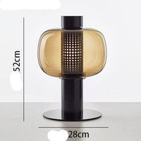 Lampe à poser LED de luxe en verre coloré