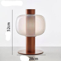 Lampe à poser LED de luxe en verre coloré