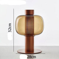 Lampe à poser LED de luxe en verre coloré