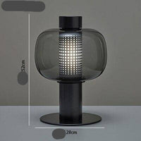 Lampe à poser LED de luxe en verre coloré