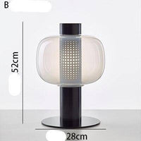 Lampe à poser LED de luxe en verre coloré