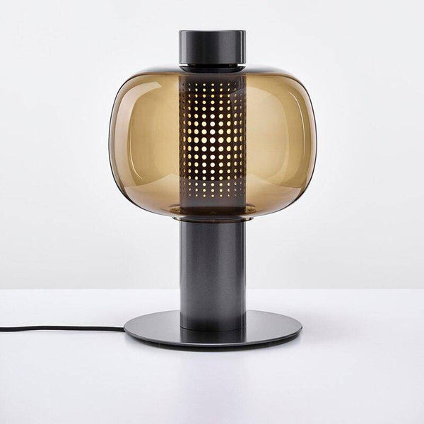 Lampe à poser LED de luxe en verre coloré
