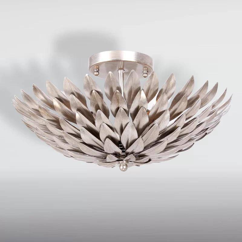 Plafonnier LED Floral Métal