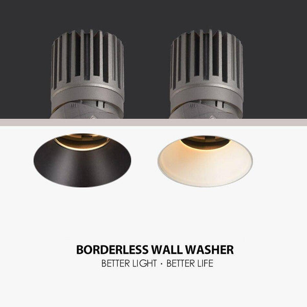 Spot encastré LED design circulaire.