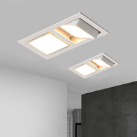 Spot carré LED en aluminium, design Square
