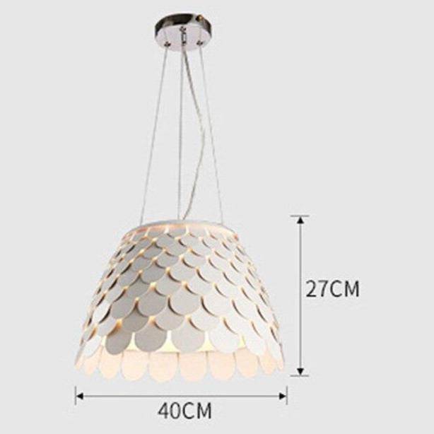 Suspension LED Conique Tuile Colorée