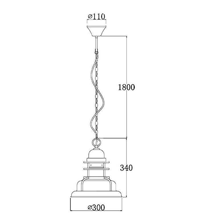 Suspension LED Industrielle Cuivrée