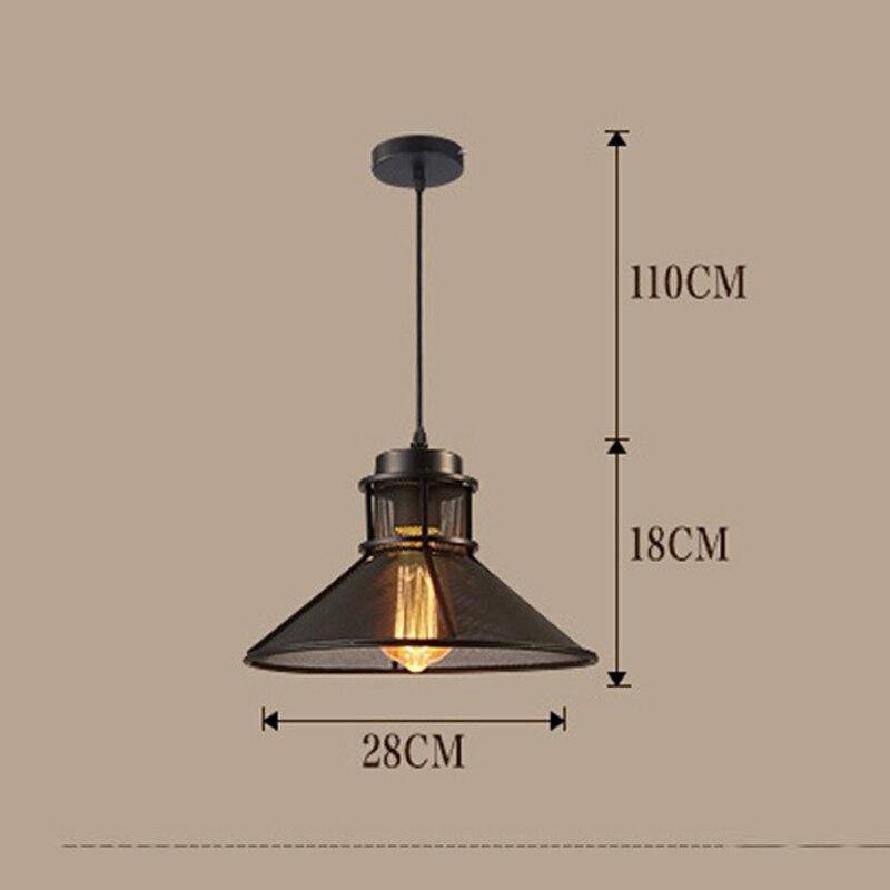 Suspension rétro LED cuivre industrielle