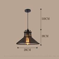 Suspension rétro LED cuivre industrielle