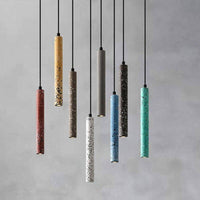 Suspension Lumineuse Ciment Terrazzo Coloré