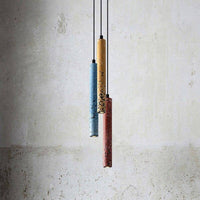 Suspension Lumineuse Ciment Terrazzo Coloré