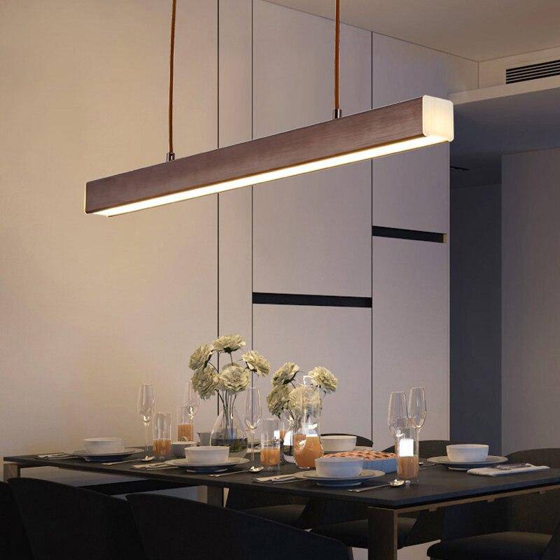 Suspension LED Bois Naturel