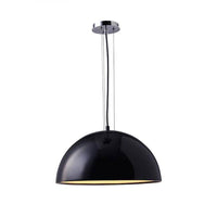 Suspension LED design en métal avec abat-jour arrondi