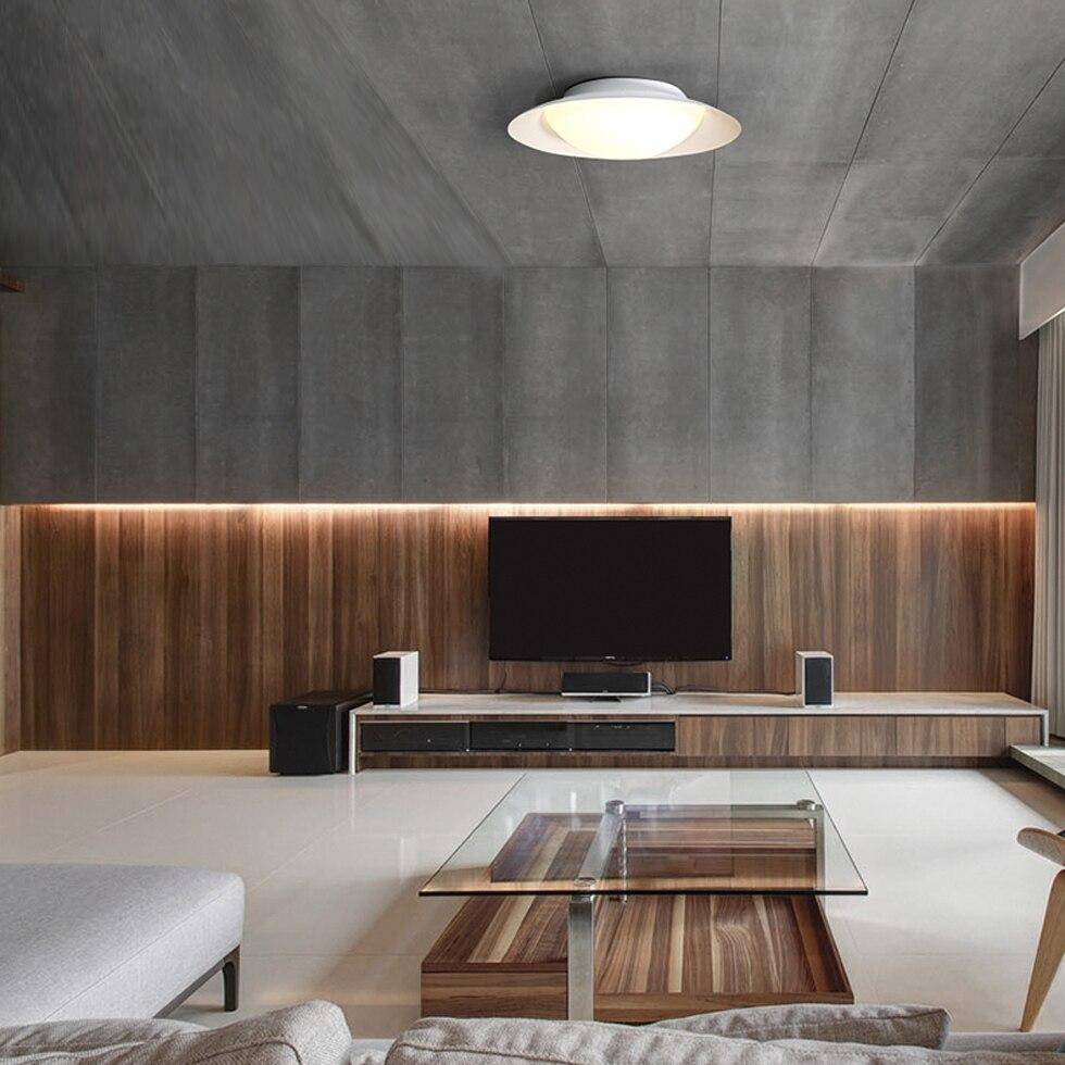 Plafonnier LED Design avec abat-jour arrondi
