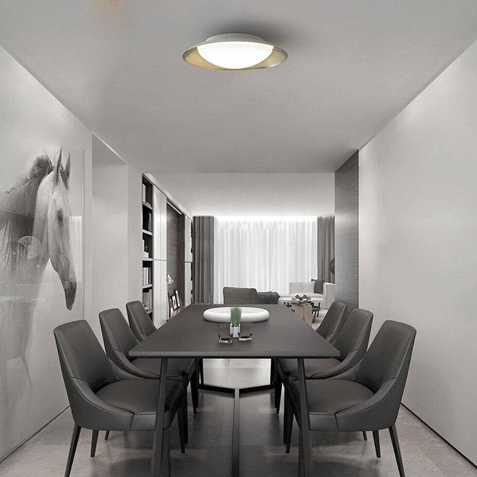 Plafonnier LED Design avec abat-jour arrondi