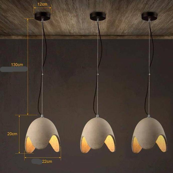 Suspension Lumineuse Cementia.