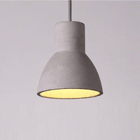 Suspension LED Design avec Abat-jour en Ciment Rond