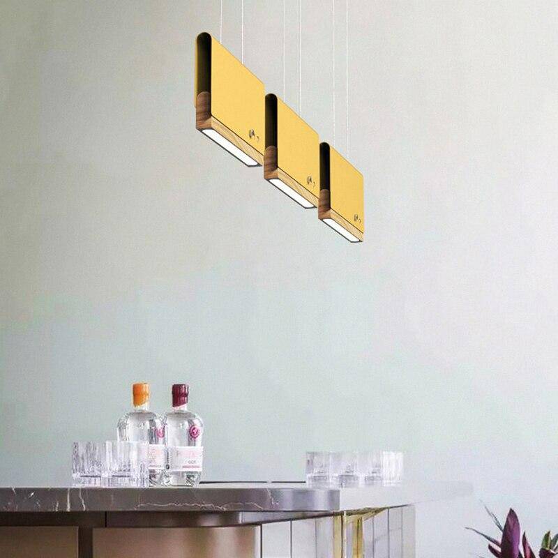 Suspension LED Art en métal coloré